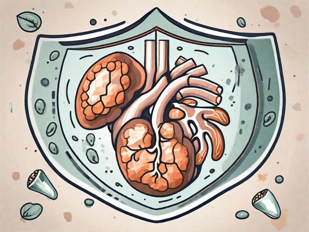 Kidney stones forming within a kidney